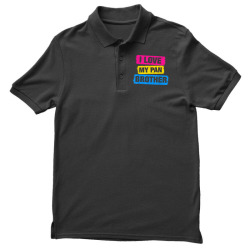 I Love My Pansexual Brother Pansexual Pride LGBT Tshirt Gift Men's Polo Shirt | Artistshot