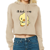 Baby Duck Cartoon Cropped Hoodie | Artistshot