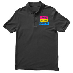 I Love My Pansexual Daughter Pansexual Pride LGBT Tshirt Men's Polo Shirt | Artistshot