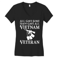 Vietnam Veteran 58479 Gave All Tees Soldiers Men Women Women's V-neck T-shirt | Artistshot