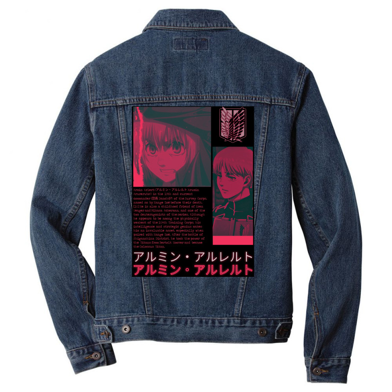 Armin Arlert-l8biq Men Denim Jacket | Artistshot