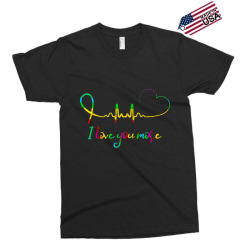 I Love You More Rainbow Heartbeat LGBT Gay Pride Tshirt Gift Exclusive T-shirt | Artistshot