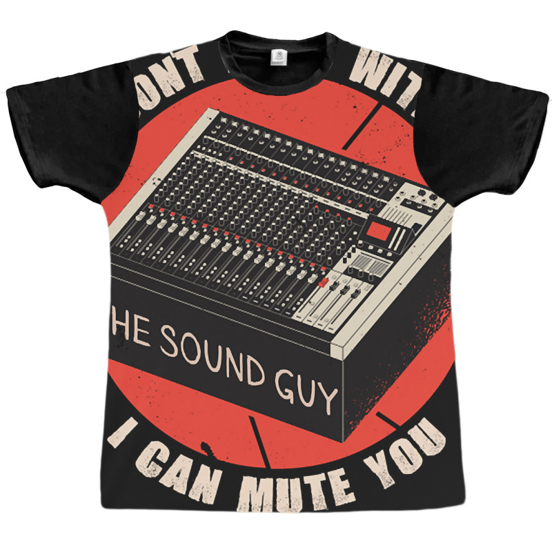 Funny Sound Guy Art For Audio Music Production Graphic T-shirt | Artistshot