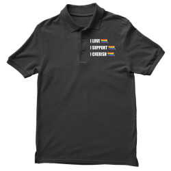 I Love You Support You Cherish You LGBT Gay Pride Ally Shirt Men's Polo Shirt | Artistshot