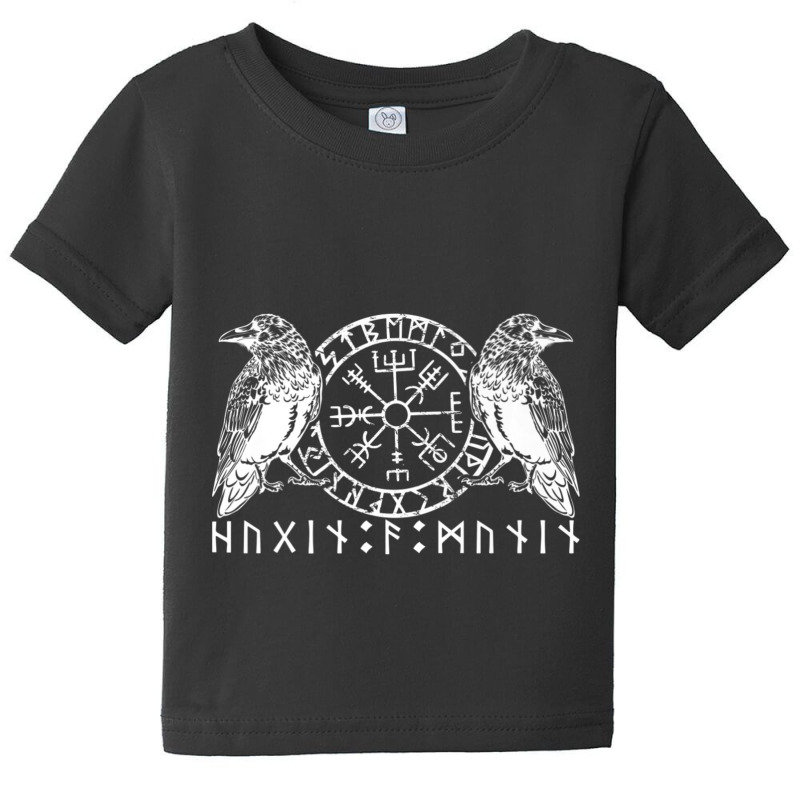 Viking Vegv??sir Ravengod Hugin & Munin Ravens Baby Tee | Artistshot