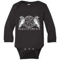 Viking Vegv??sir Ravengod Hugin & Munin Ravens Long Sleeve Baby Bodysuit | Artistshot