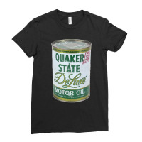 Quaker State Oil Can Ladies Fitted T-shirt | Artistshot