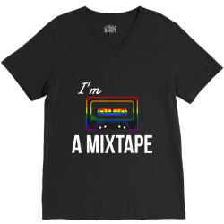 I m a Mixtape LGBT Gay Pride Rainbow Tshirt gift idea V-Neck Tee | Artistshot