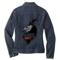 A Canadian Division W1ndig0 Unit Ladies Denim Jacket | Artistshot