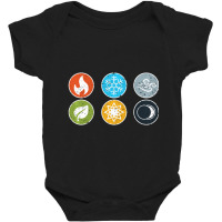 Gloomhaven Elements Symbol Fire Ice Air Earth Light Dark Baby Bodysuit | Artistshot