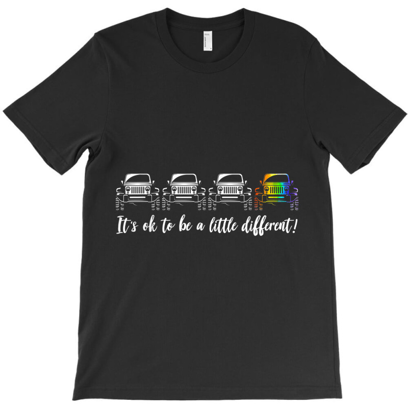 It S Ok To Be A Little Different Jeep Lgbt Pride Gift T-shirt | Artistshot
