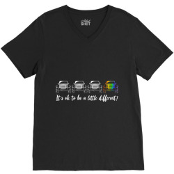 It s Ok To Be A Little Different Jeep LGBT Pride Gift V-Neck Tee | Artistshot