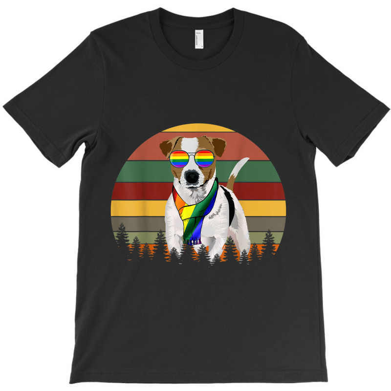 Jack Russell Terrier Gay Pride Lgbt Retro Tshirt T-shirt | Artistshot
