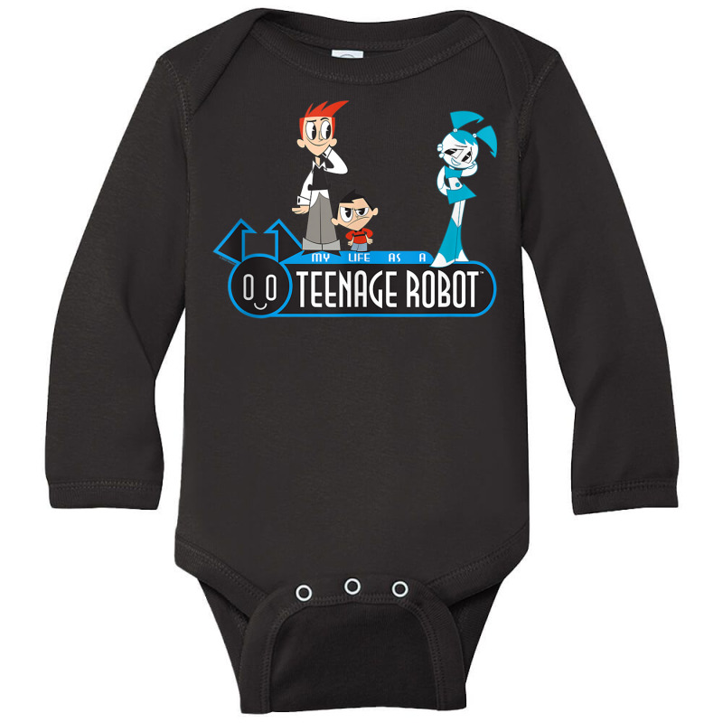 My Life As A Teenage Robot Brad, Tuck And Jenny Tank Top Long Sleeve Baby Bodysuit by joseja | Artistshot