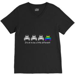 Jeep its ok to be a little different shirt, LGBT Rainbow  TShirt V-Neck Tee | Artistshot