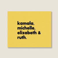 Kamala Michelle Rbg Elizabeth Ruth Landscape Canvas Print | Artistshot