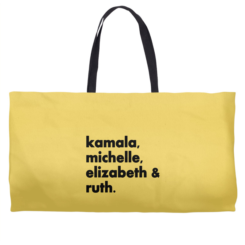 Kamala Michelle Rbg Elizabeth Ruth Weekender Totes | Artistshot