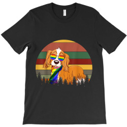 King Charles Spaniel Gay Pride LGBT Retro TShirt T-Shirt | Artistshot