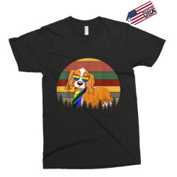 King Charles Spaniel Gay Pride LGBT Retro TShirt Exclusive T-shirt | Artistshot