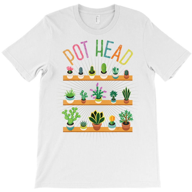 Plant Lover And Gardener Pot Head Succulent T-Shirt by Boomtea | Artistshot