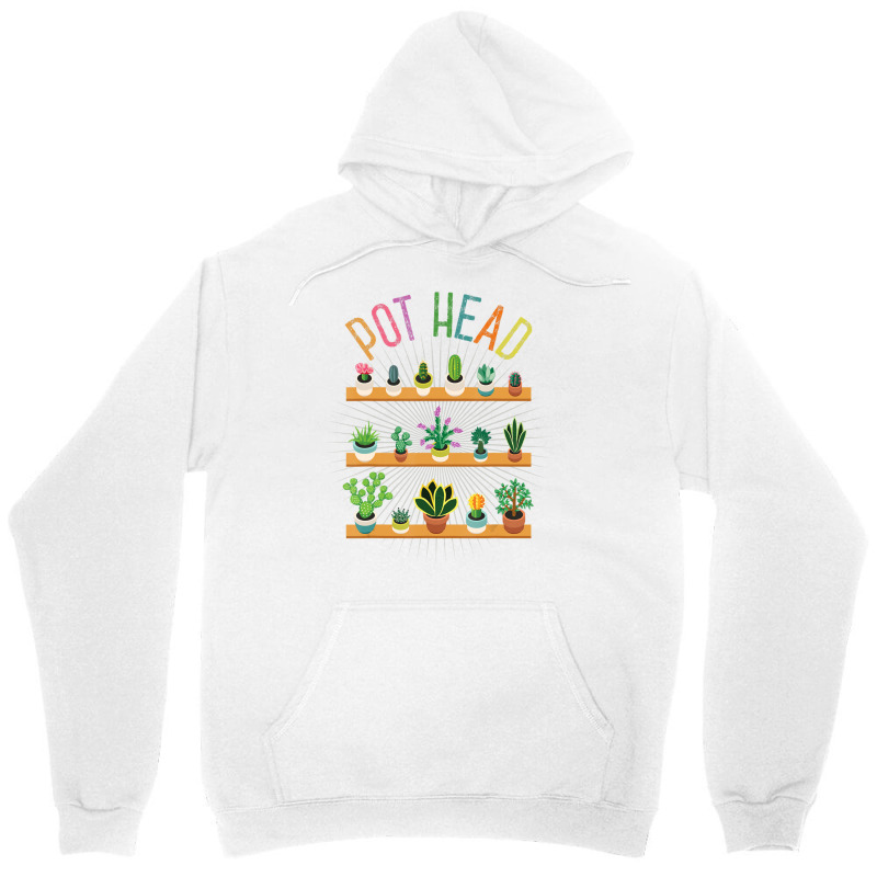 Plant Lover And Gardener Pot Head Succulent Unisex Hoodie by Boomtea | Artistshot