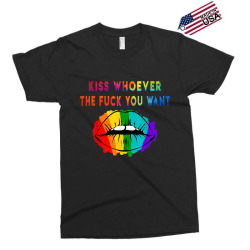 Kiss Whoever The F Fuck You Want tshirt gay pride lips june Exclusive T-shirt | Artistshot