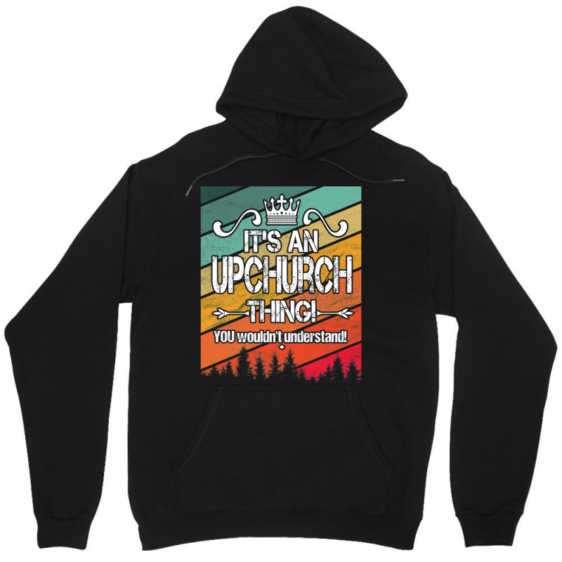 Upchurch Vintage Square Design Unisex Hoodie by YATRONOTLEY | Artistshot