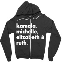 Kamala Michelle Rbg Elizabeth Ruth Zipper Hoodie | Artistshot