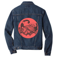 Giant Alligator Snapping Turtle - Japanese Style For Reptiles Lovers - Men Denim Jacket | Artistshot