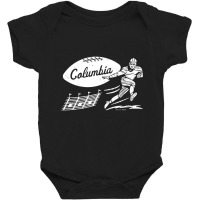 Vintage College Football - Columbia Lions (white Columbia Wordmark) Baby Bodysuit | Artistshot