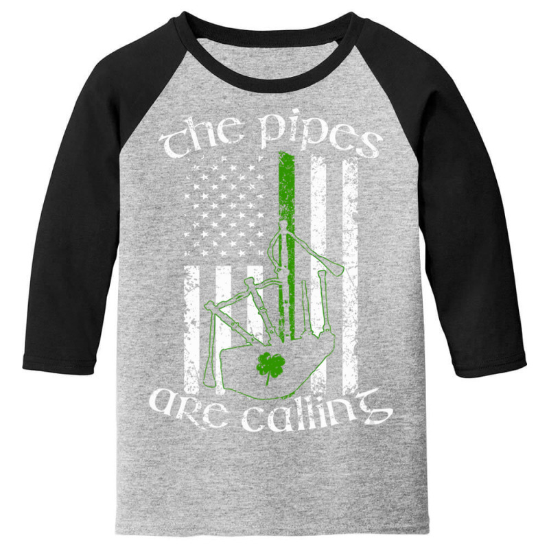 The Pipes Are Calling Kilt Scottish Bagpiper Youth 3/4 Sleeve by Boomtea | Artistshot