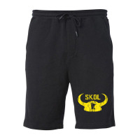 Skol Nordic Scandinavian Warrior Viking Helmet Fleece Short | Artistshot