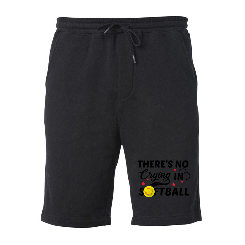 There's No Crying In Softball-8l3s8 Fleece Short by lykhongduong9enev3 | Artistshot