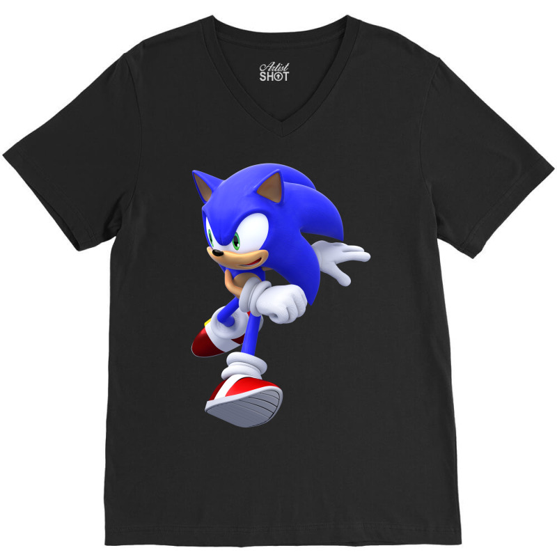 Dash Son Hedgehog V-neck Tee | Artistshot