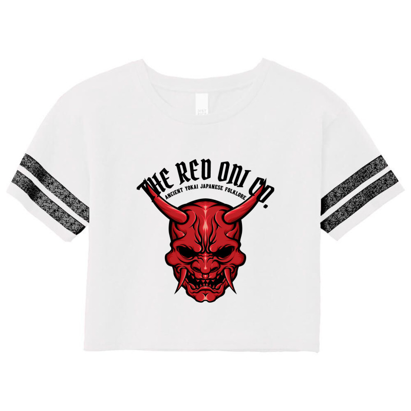 The Red Oni Version Japanese Scorecard Crop Tee | Artistshot