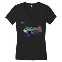 Mandarin Goby Dragonet Saltwater Reef Aquarium Fish Tank Premium Women's V-neck T-shirt | Artistshot