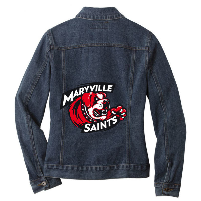 Maryville University Saints Ladies Denim Jacket by JennerJennings | Artistshot