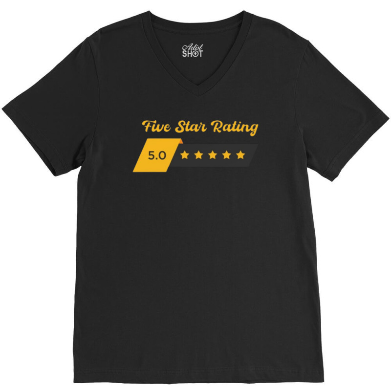 Five Star Rating V-neck Tee | Artistshot