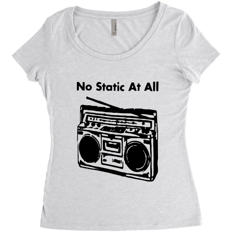 Static Radio Music Women's Triblend Scoop T-shirt | Artistshot