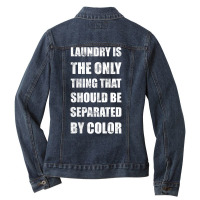 Womens Laundry Color Martin Luther King Day Human Rights Tolerance V N Ladies Denim Jacket | Artistshot