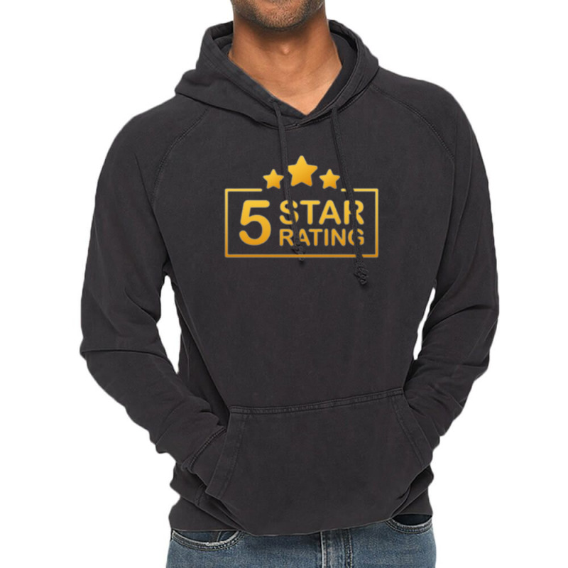 5 Five Star Rating Funny Vintage Hoodie | Artistshot