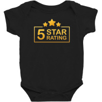 5 Five Star Rating Funny Baby Bodysuit | Artistshot