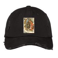 Japanese Samurai General Fighting Tiger Artwork Vintage Cap | Artistshot