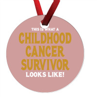 Never Underestimate The Strength Of A Childhood Cancer Warrior Ornament | Artistshot