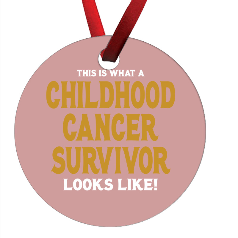 Never Underestimate The Strength Of A Childhood Cancer Warrior Ornament | Artistshot