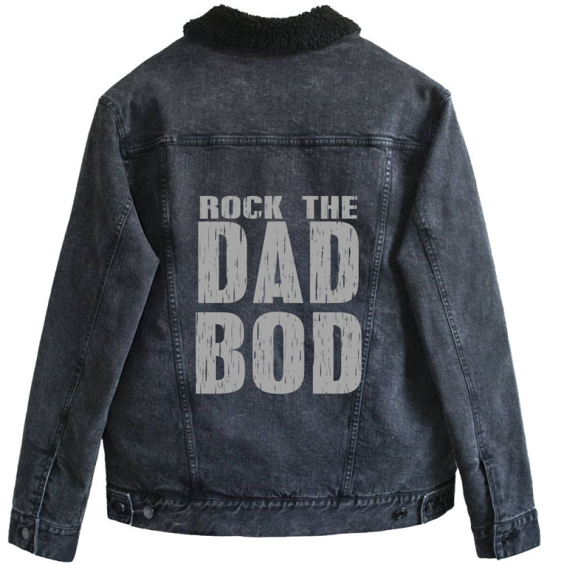 Dad Bod Shirt Shirt For Dad Unisex Sherpa-lined Denim Jacket | Artistshot