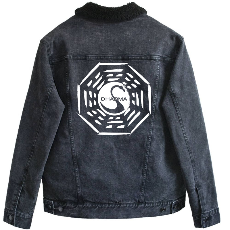 Dharma Lost Serie Tv Film Cinema Unisex Sherpa-lined Denim Jacket | Artistshot