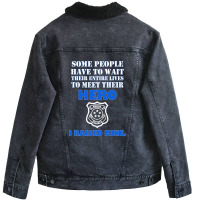 Police Officers Dad Unisex Sherpa-lined Denim Jacket | Artistshot