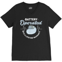 Battery Operated Pacemaker Recipient Heart Attack Survivor T Shirt V-neck Tee | Artistshot