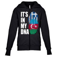 Greek And Azerbaijani Mix Heritage Dna Flag Youth Zipper Hoodie | Artistshot